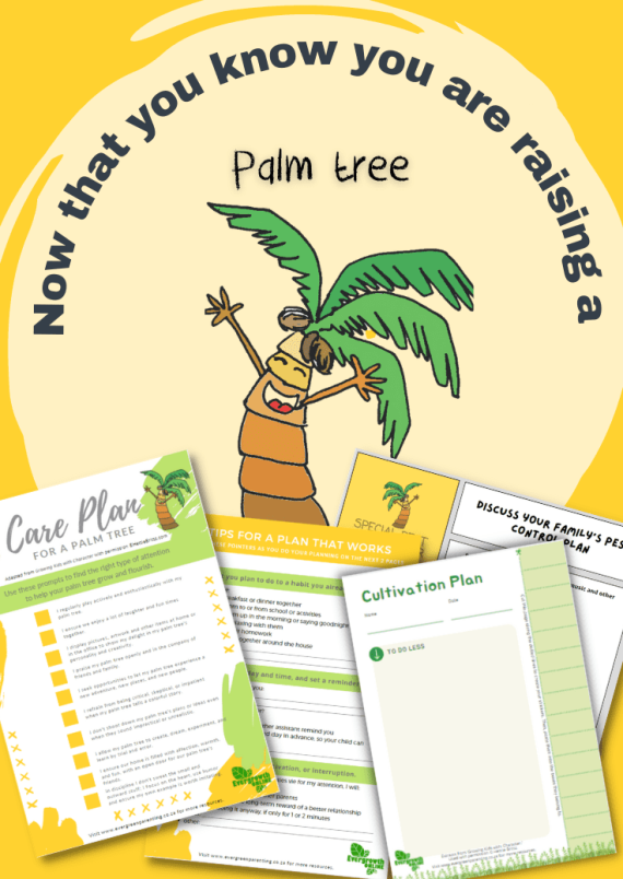 Now that you know you are raising a Palm tree